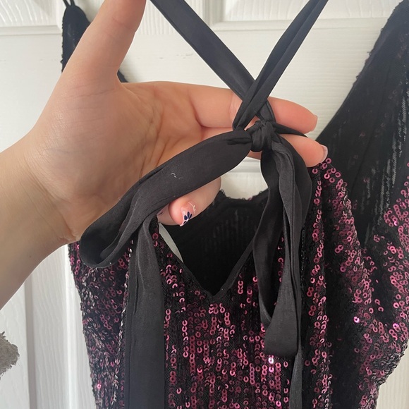 Free People Gold Rush Sequin Mini Dress 0365 - Picture 8 of 10